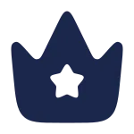 Crown Star SVG Icon